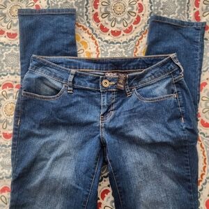 City Streets Skinny Jeans in Dark Blue Wash